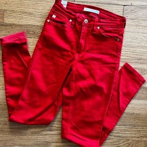 KanCan high waist red skinny jeans size 24